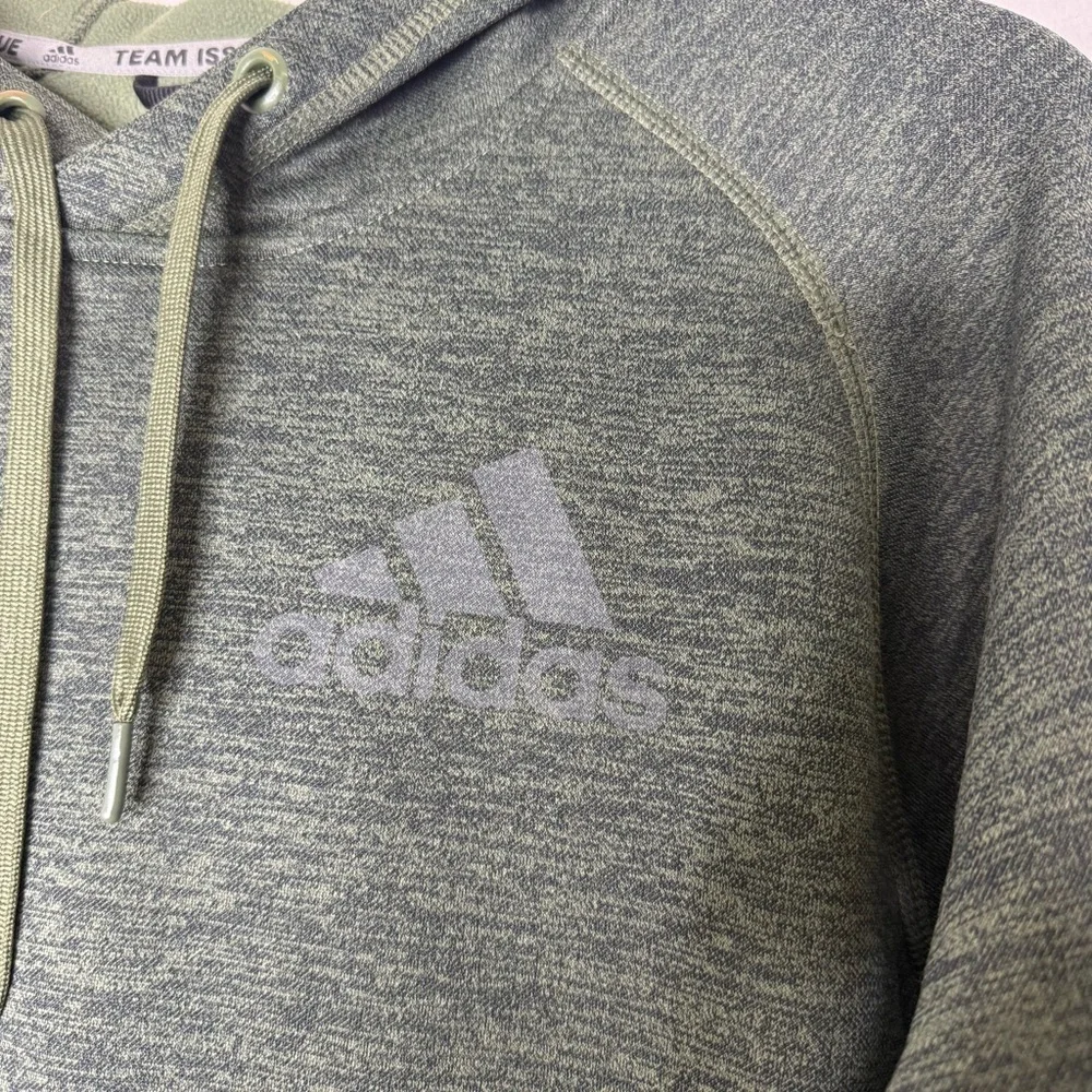 Adidas Team Issue Climawarm Pullover Hoodie Green Men’s Small